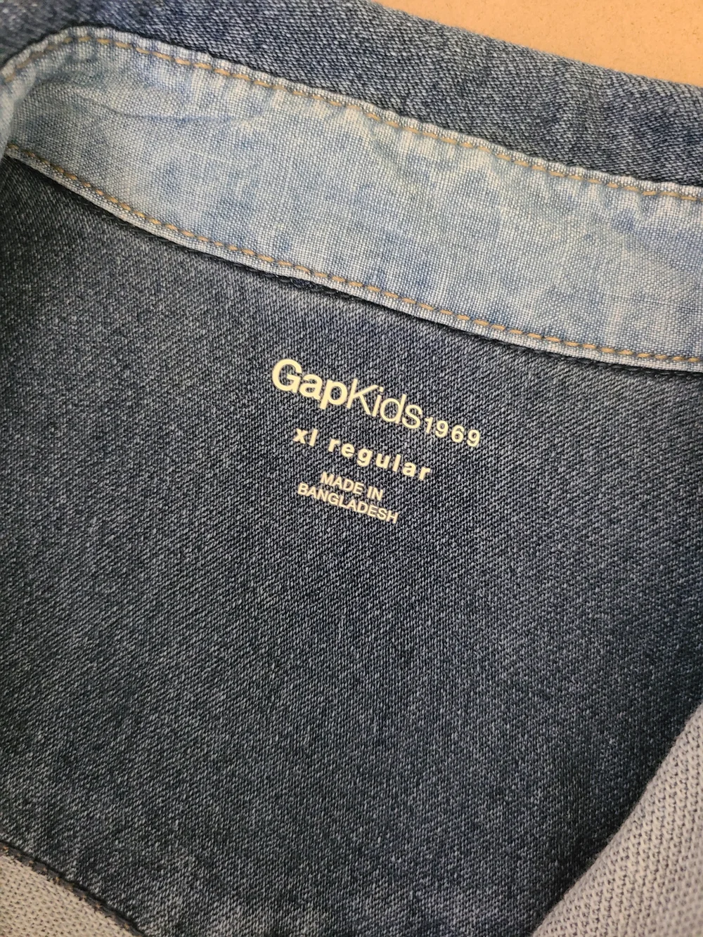 GAP Light Blue Denim Button-Down Shirt